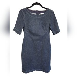 BODEN Rhea Denim Sheath Dress Medium Wash Size 6A-C22